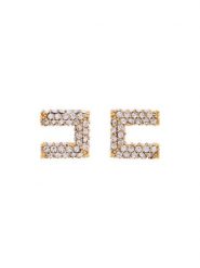 Elisabetta Franchi Kolczyki OR-01A-56E2-V150 Złoty. Żółte kolczyki damskie Elisabetta Franchi, metalowe. Za 649.99 zł.