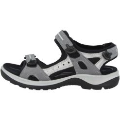 Buty do chodzenia damskie Ecco Offroad Titanium. Szare obuwie trekkingowe damskie ECCO, z kauczuku, bez zapięcia. Za 612.00 zł.