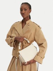 Coccinelle Torebka BOHEME GRANA DOUBLE Biały. Białe torebki klasyczne damskie Coccinelle, ze skóry, bez dodatków. Za 1,549.00 zł.