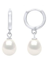 ATELIERS SAINT GERMAIN Srebrne kolczyki-kreole z perłami rozmiar: onesize. Szare kolczyki damskie ATELIERS SAINT GERMAIN, z perłą, srebrne. Za 208.99 zł.