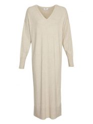 MOSS COPENHAGEN Sukienka "Hermine Rachelle" w kolorze beżowym rozmiar: M/L. Brązowe sukienki damskie Moss Copenhagen, bez wzorów, z wiskozy, klasyczne, bez ramiączek. Za 144.92 zł.