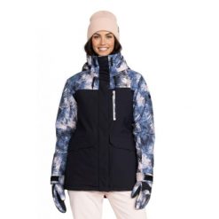 Kurtka narciarska damska Roxy Dawnrae Parka. Niebieskie parki damskie Roxy, na zimę, z poliesteru, bez kaptura. Za 1,041.70 zł.