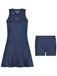 CMP Sukienka funkcyjna 2w1 w kolorze granatowym rozmiar: 38. Niebieskie sukienki damskie CMP, bez wzorów, z materiału, sportowe, bez ramiączek. Za 202.95 zł.
