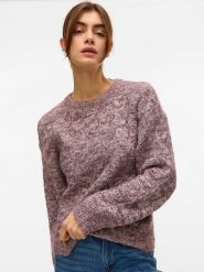 Vero Moda Sweter w kolorze jasnoróżowym rozmiar: M. Różowe swetry klasyczne damskie Vero Moda, m, z wełny, bez kołnierzyka. Za 140.53 zł.