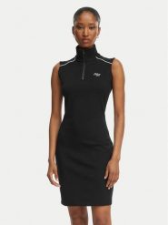 HUGO Sukienka codzienna Nuzippo 50558614 Czarny Extra Slim Fit. Czarne sukienki damskie Hugo, bez wzorów, z bawełny, bez ramiączek. Za 449.99 zł.