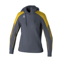 Damska bluza dresowa z kapturem Erima Evo Star. Szare bluzy damskie Erima, bez wzorów, z dresówki, z kapturem. Za 264.00 zł.