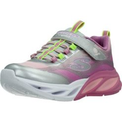 Buty SKECHERS COSMIC GLOW Srebrny. Szare obuwie sportowe damskie Skechers, bez zapięcia, na jogę i pilates, Skechers Sport. Za 233.92 zł.