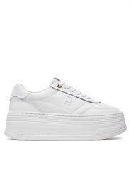Tommy Hilfiger Sneakersy FW0FW08379 Biały. Białe obuwie sportowe damskie Tommy Hilfiger, ze skóry, bez zapięcia. W wyprzedaży za 489.99 zł.