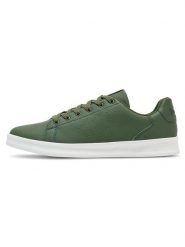 Hummel Sneakersy "Busan" w kolorze zielonym rozmiar: 45. Zielone obuwie sportowe damskie Hummel, z materiału, bez zapięcia. Za 135.95 zł.