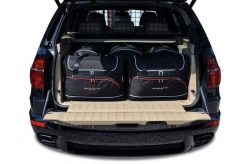 Torby Do Bagażnika Bmw X5 2006-2013 5Szt Kjust. Czarne torby podróżne KJUST, bez wzorów, z kauczuku. Za 1,542.00 zł.