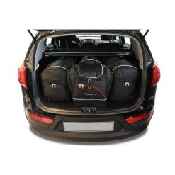Torby Do Bagażnika Kia Sportage 2010-2016 4Szt Kjust. Czarne torby podróżne KJUST, bez wzorów. Za 1,203.00 zł.