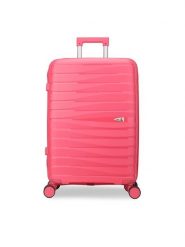 Semi Line Walizka średnia T5909-3 Różowy. Czerwone walizki Semi-line, bez wzorów, średnie. Za 209.99 zł.