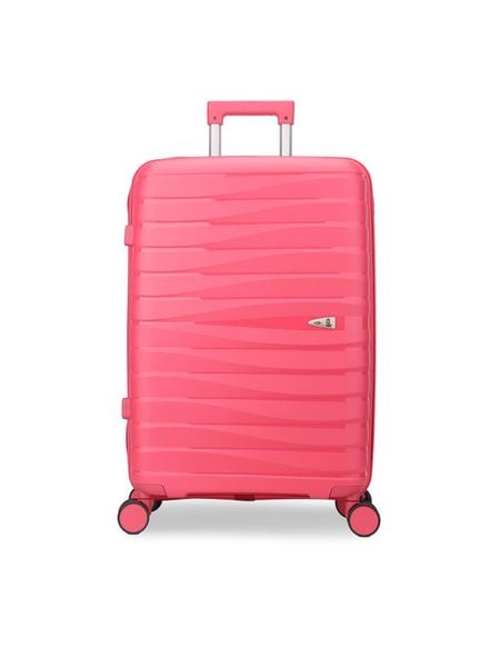 Semi Line Walizka średnia T5909-3 Różowy. Czerwone walizki Semi-line, bez wzorów, średnie. Za 209.99 zł.