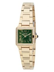 U.S. Polo Assn. Zegarek kwarcowy w kolorze złoto-ciemnozielonym rozmiar: onesize. Zielone, analogowe zegarki damskie U.S. Polo Assn., metalowe. Za 260.99 zł.