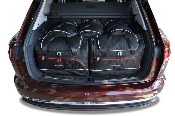 Torby Do Bagażnika Vw Touareg 2018+ 5Szt Kjust. Czarne torby podróżne KJUST, bez wzorów, z kauczuku. Za 1,555.00 zł.