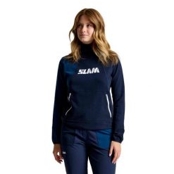Bluza Slam Graphic Ws Hoodie Damskie. Niebieskie bluzy damskie SLAM, l, bez wzorów, z bawełny, z kapturem. Za 568.99 zł.