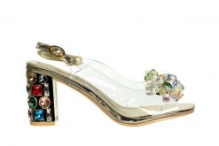 Sandały Laura Vita Missy 01 Dore 202056, Złoty, Skóra naturalna - 39. Żółte sandały damskie LAURA VITA, bez wzorów, z materiału, bez obcasa, na obcasie, bez zapięcia. W wyprzedaży za 116.10 zł.