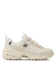 Skechers Sneakersy Fresh Start 11931/OFWT Beżowy. Brązowe obuwie sportowe damskie Skechers, ze skóry, bez zapięcia. Za 279.99 zł.