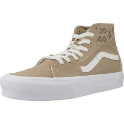 Tenisówki Vans Model Sk8-hi Tapered Craftco Kolor Brązowy. Brązowe trampki damskie Vans, bez wzorów, bez zapięcia. W wyprzedaży za 238.25 zł.