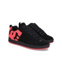 Buty dc-shoes czarne skórzane sportowe. Czarne obuwie sportowe casual damskie DC Shoes, ze skóry, bez zapięcia. Za 369.99 zł.