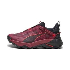 Buty trekkingowe PUMA Explore NITRO dla kobiet - Dark Jasper-Black-Fire Orchid. Czarne obuwie trekkingowe damskie Puma, z gumy, bez zapięcia. Za 404.45 zł.