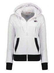 Geographical Norway Bluza "Guderaisin" w kolorze białym rozmiar: M. Białe bluzy damskie Geographical Norway, m, bez wzorów, bez kaptura. Za 100.99 zł.