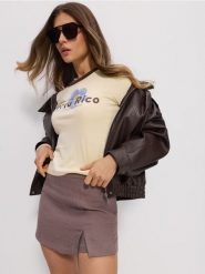 Spódnico-spodenki z wiskozą - brązowy. Brązowe spodenki sportowe damskie Sinsay, l, bez wzorów, z wiskozy. W wyprzedaży za 13.99 zł.