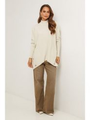 Soft Cashmere Sweter w kolorze kremowym rozmiar: 34/36. Brązowe swetry klasyczne damskie Soft Cashmere, bez kołnierzyka. Za 152.99 zł.