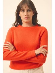 Just Cashmere Kaszmirowy sweter "Jane" w kolorze pomarańczowym rozmiar: M. Pomarańczowe swetry klasyczne damskie Just Cashmere, m, z kaszmiru, bez kołnierzyka. Za 368.96 zł.