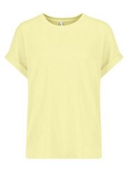 Sublevel Bluzka w kolorze żółtym rozmiar: S. Żółte bluzki damskie Sublevel, s, bez wzorów, bez kołnierzyka, bez ramiączek. Za 43.99 zł.