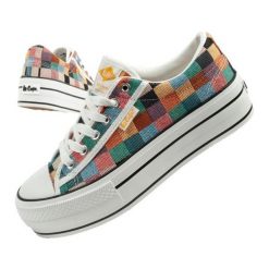 Kolorowe Trampki Lee Cooper LCW-25-31-3441L wielokolorowe. Trampki damskie bez wzorów, z gumy, bez zapięcia. Za 222.50 zł.