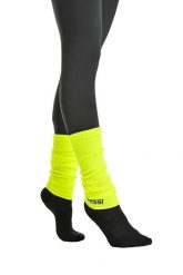 Getry do tańca Damskie Nessi Sportswear Ocieplacze. Żółte legginsy sportowe damskie NESSI SPORTSWEAR, bez wzorów, z bawełny, do biegania. Za 69.99 zł.
