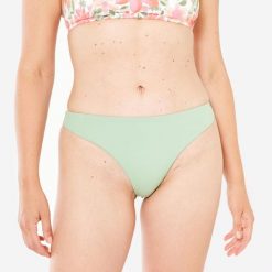 Dół kostiumu kąpielowego surfingowego damski Roxy Mini. Zielone bikini Roxy, bez wzorów, z elastanu. W wyprzedaży za 79.99 zł.