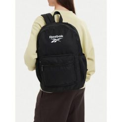 Plecak Reebok. Czarne plecaki Reebok, bez wzorów. Za 99.99 zł.