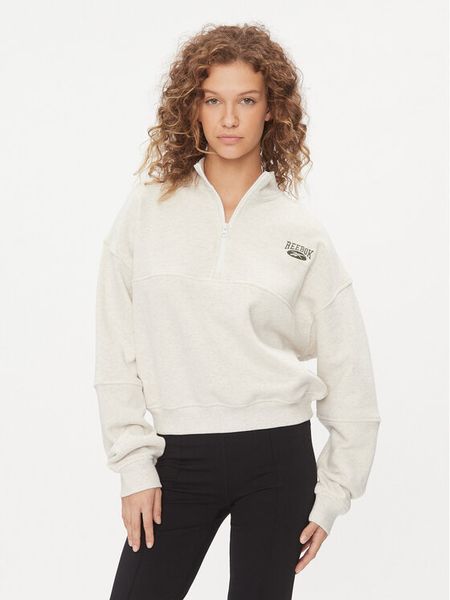 Reebok Bluza Classics Coverup HZ8102 Écru Regular Fit. Bluzy damskie Reebok, l, bez wzorów, z bawełny, bez kaptura. Za 169.99 zł.