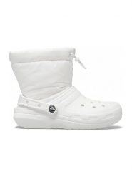 Crocs Kalosze w kolorze białym rozmiar: 36-37. Białe kalosze damskie Crocs, bez wzorów, z materiału. Za 215.95 zł.
