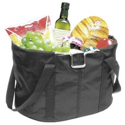 Torba na wieszaku Rixen & Kaul shopper klickfix. Czarne shopper bag KLICKFIX, bez wzorów, bez dodatków. Za 281.89 zł.