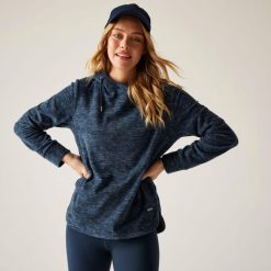 Bluza damska z kapturem Mayse. Niebieskie bluzy damskie Regatta, bez wzorów, z bawełny, z kapturem. Za 176.50 zł.