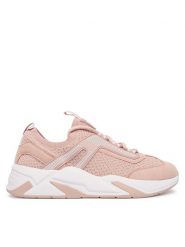 Guess Sneakersy FLPGEN FAB12 Różowy. Czerwone obuwie sportowe damskie Guess, z materiału, bez zapięcia. Za 499.99 zł.