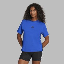 Koszulka damska ADIDAS Gym & Pilates. Bluzki damskie Adidas, s, bez wzorów, z bawełny, bez kołnierzyka, bez ramiączek. W wyprzedaży za 79.99 zł.