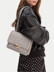 GINO ROSSI Torebka EO-KY129 Szary. Szare torebki wieczorowe damskie Gino Rossi, bez wzorów, z materiału, bez dodatków. Za 299.99 zł.