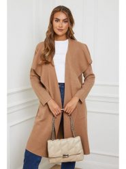 Soft Cashmere Kardigan w kolorze jasnobrązowym rozmiar: 38/40. Brązowe kardigany damskie Soft Cashmere, bez wzorów, z kaszmiru. Za 210.95 zł.