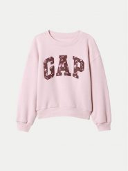 Gap Bluza 486512-03 Różowy Regular Fit. Czerwone bluzy dziewczęce GAP, bez wzorów, z bawełny, bez ramiączek, bez kaptura. Za 109.99 zł.