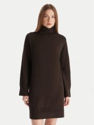 Vero Moda Sukienka dzianinowa Aquarius 10331900 Brązowy Regular Fit. Brązowe sukienki damskie Vero Moda, bez wzorów, z dzianiny, bez ramiączek. Za 229.99 zł.
