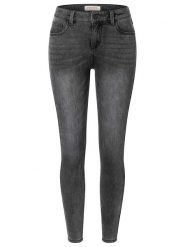 Timezone Dżinsy "Aleena" - Slim fit - w kolorze antracytowym rozmiar: W30/L28. Czarne jeansy damskie Timezone. Za 118.56 zł.