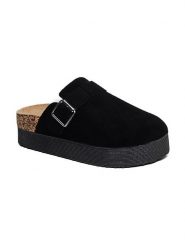 Sixth Sens Klapki w kolorze czarnym rozmiar: 40. Czarne klapki damskie Sixth Sens, bez wzorów, z otwartym noskiem, bez obcasa, bez zapięcia. Za 91.34 zł.