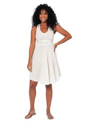 Aller Simplement Sukienka w kolorze białym rozmiar: 38/40. Białe sukienki damskie Aller Simplement, bez wzorów, z bawełny, sportowe, bez ramiączek. Za 78.99 zł.