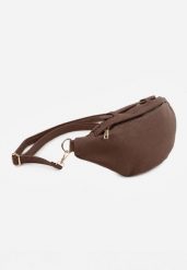 Brązowa Nerka w Stylu Casual Ozdobiona Uchwytem Hippusa. Brązowe nerki i saszetki damskie Renee, bez wzorów, z jeansu. Za 79.99 zł.