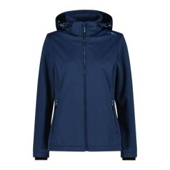 Kurtka softshell z odpinanym kapturem damska CMP. Niebieskie kurtki damskie CMP, xl, bez wzorów, z materiału. Za 342.50 zł.