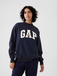 GAP Bluza w kolorze granatowym rozmiar: XL. Niebieskie bluzy damskie GAP, xl, bez wzorów, bez kaptura. Za 96.60 zł.